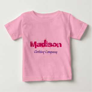 Camisas do bebê de Madison Nome Roupa Empresa