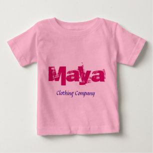 Camisas do bebê de Maya Nome Roupa Empresa