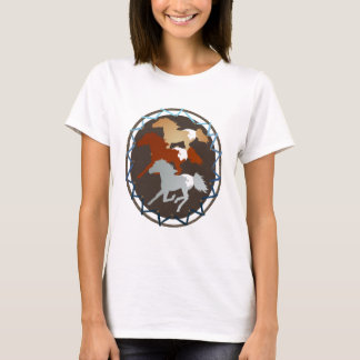 Camisas do cavalo e do protetor