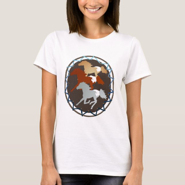 Camisas do cavalo e do protetor (Frente)