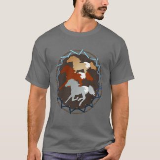 Camisas do cavalo e do protetor