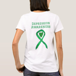 Camisas do Coração Verde da Fita de Sensibilização