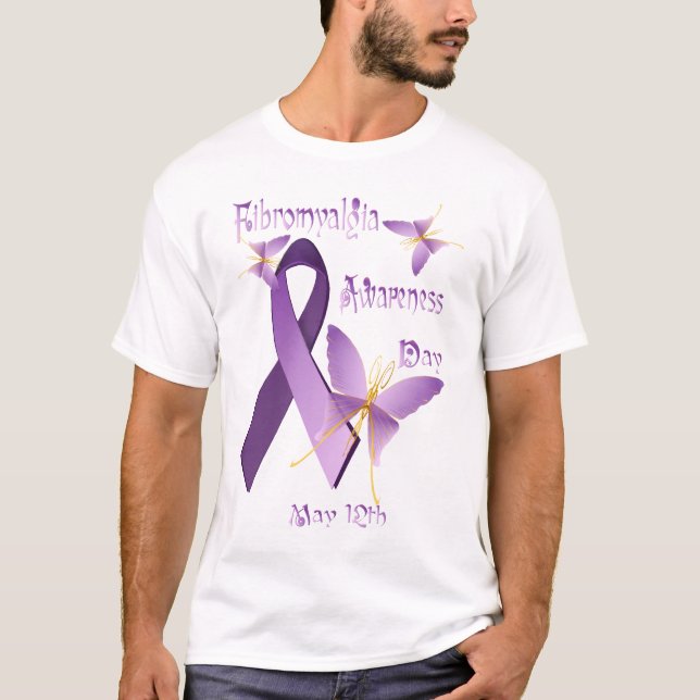 Camisas do dia da consciência da fibromialgia (Frente)