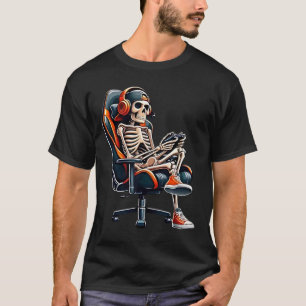 Camisas do Dia das Bruxas Skeleton Jogos