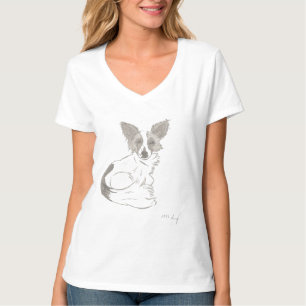 Camisas do esboço de Papillon