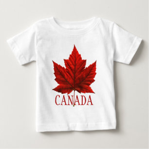 Camisas do jérsei do bebê de Canadá da camisa d