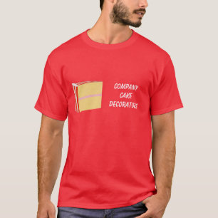 Camisas do negócio do decorador do bolo