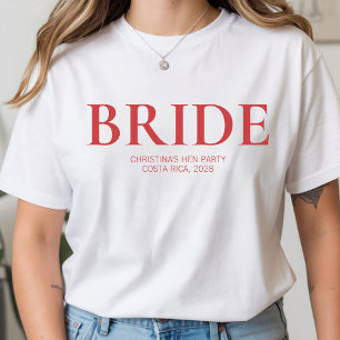 Camisas do Time da Noiva Personalizadas Presente p