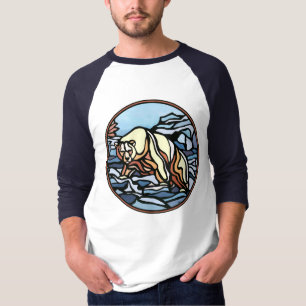 Camisas do urso do jérsei das mulheres tribais da