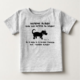 Camisas dos cães pretos do salvamento