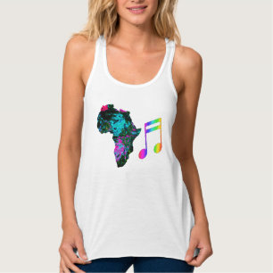 Camisas e circuitos para mulheres, de música afric