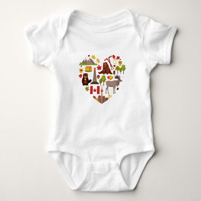 Camisas e jaquetas de amor canadenses (Frente)