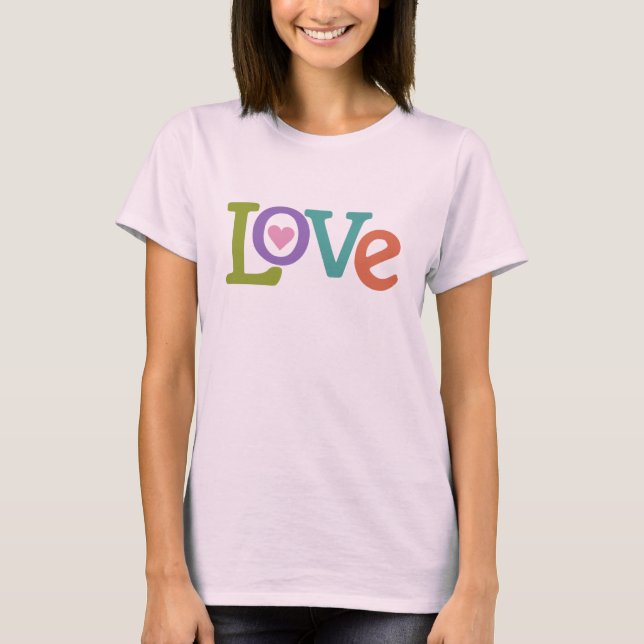Camisas e jaquetas de amor coloridas (Frente)