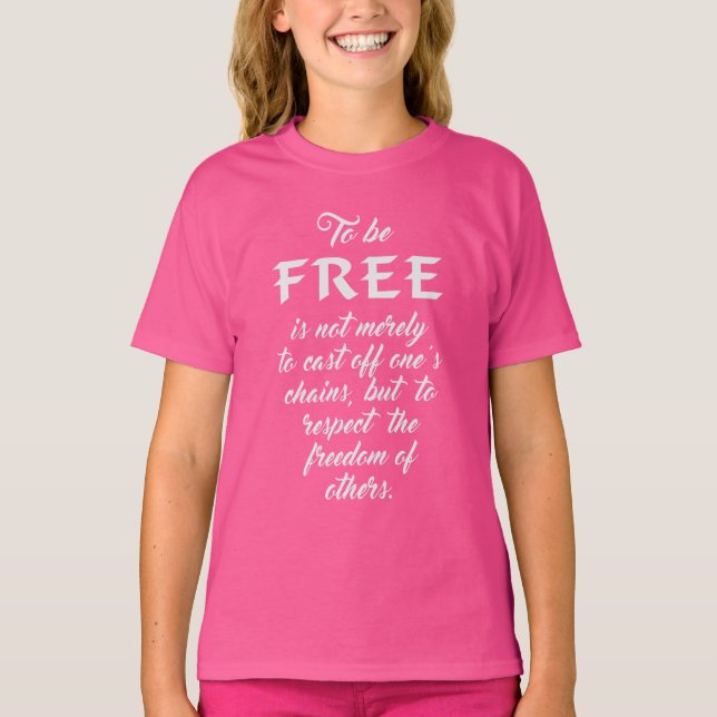 Camisas e jaquetas de cotação da liberdade (Frente)