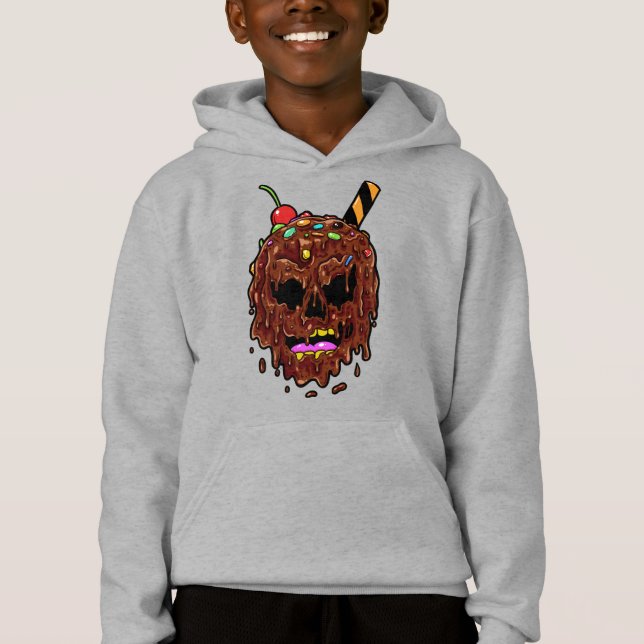 Camisas e jaquetas de crânio sorvete (Frente)
