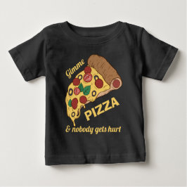 Camisas e jaquetas de pizza de texto personalizado