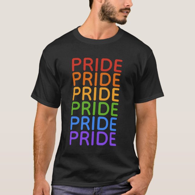 Camisas e jaquetas do Rainbow PRIDE (Frente)