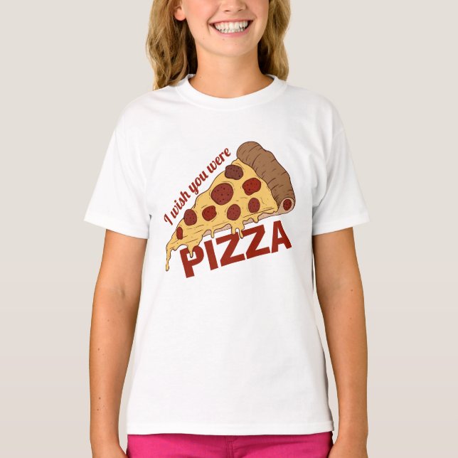 Camisas e jaquetas PIZZA com texto personalizado e (Frente)