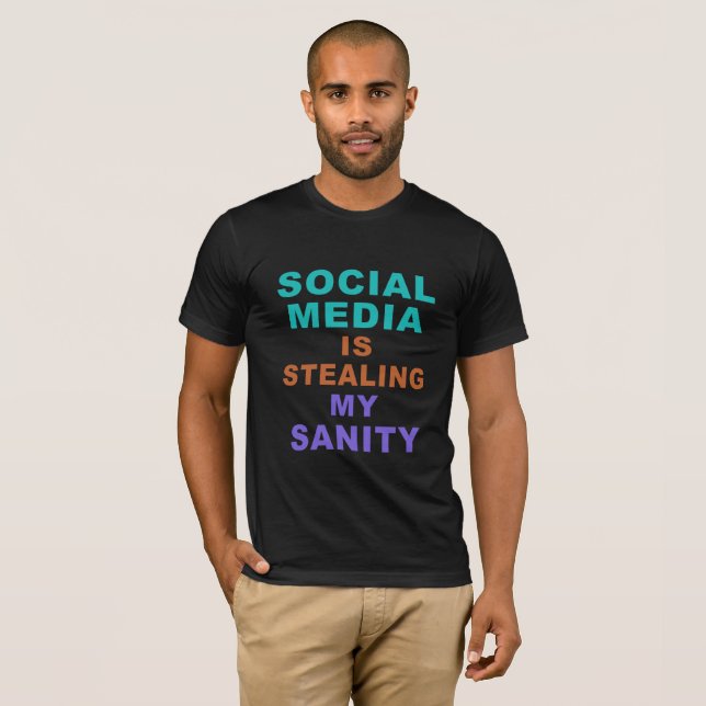 Camisas e jaquetas "Social Media" engraçadas (Frente Completa)