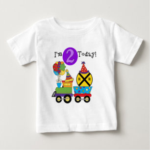 Camisas e presentes de segundo aniversário de trem