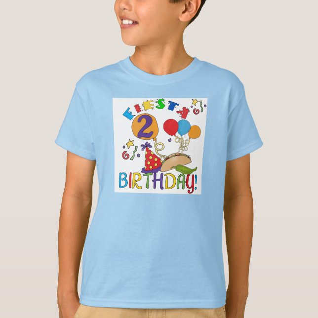 Camisas e presentes do segundo aniversário T da fe (Frente)