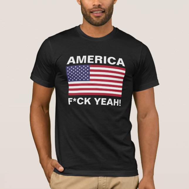 Camisas engraçadas - AMÉRICA, F*CK YEAH! (Frente)