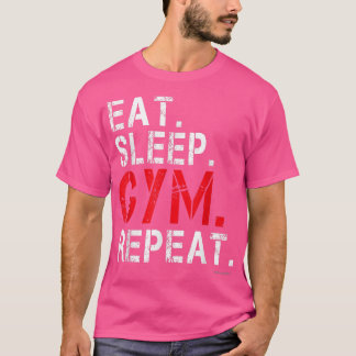 Camisas Engraçadas Comem Gym Repete Gym Motivati