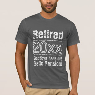 Camisas engraçadas da aposentadoria t do vintage