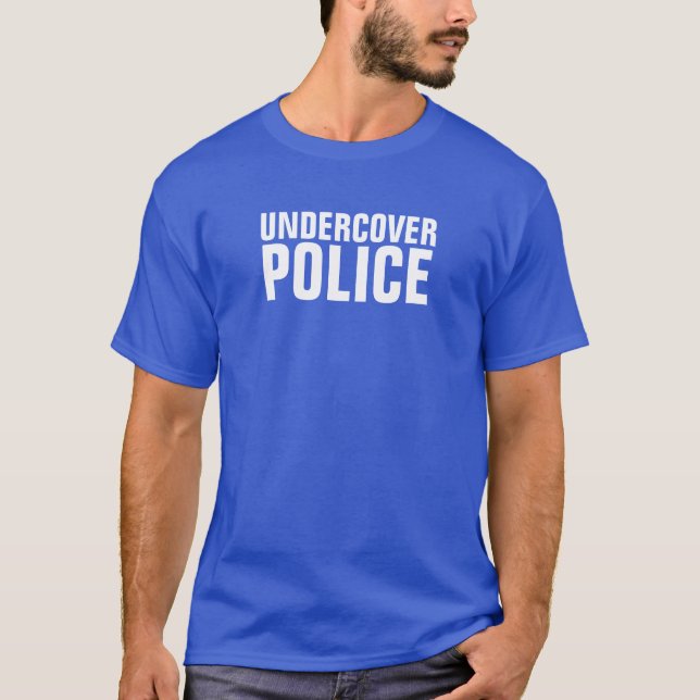 Camisas engraçadas da polícia secreta (Frente)