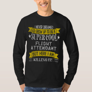 Camisas engraçadas de comissário de bordo Título d