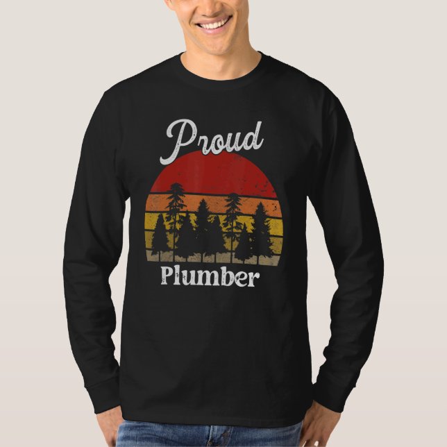 Camisas engraçadas de encanador Títulos profission (Frente)