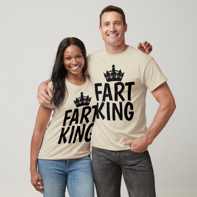 Camisas engraçadas de FART KING para Pai ou marido (Unissex)
