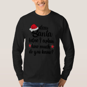 Camisas engraçadas de Natal para adultos Papai Noe