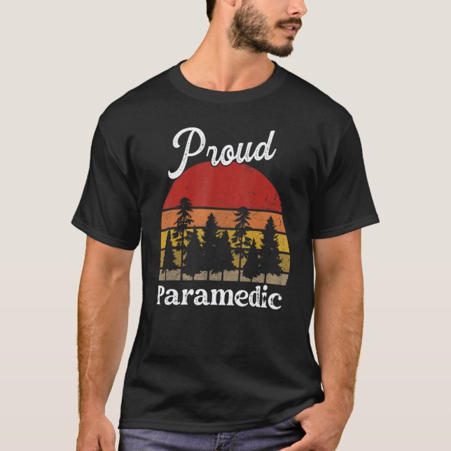 Camisas Engraçadas de Paramédico Títulos de Trabal (Frente)