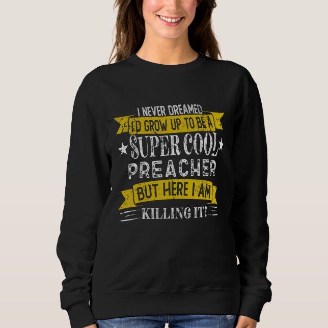Camisas engraçadas de pregador Título do trabalho  (Frente)