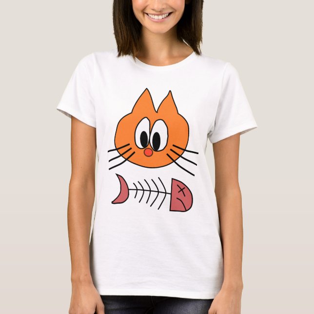 Camisas engraçadas do gato, partes superiores de (Frente)