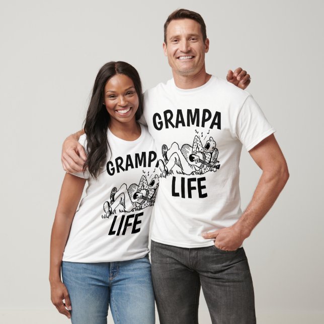 Camisas Engraçadas GRAMPA LIFE (Unissex)