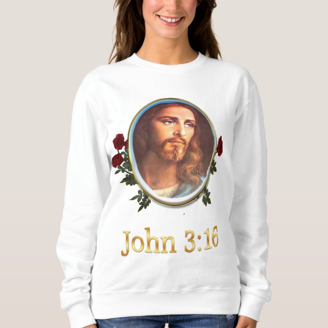 Camisas femininas John 3:16 (Frente)