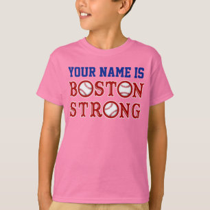 Camisas fortes personalizadas de Boston dos miúdo
