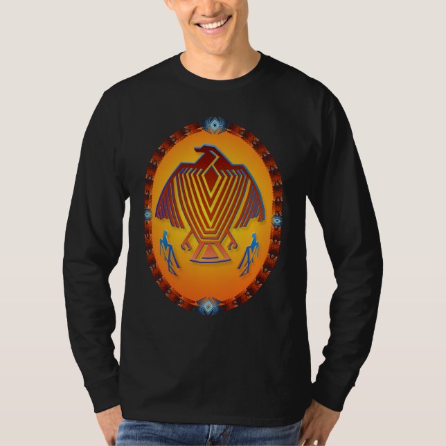 Camisas grandes do Oval de Thunderbird (Frente)