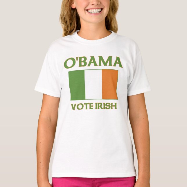 Camisas irlandesas do voto t de Obama (Frente)