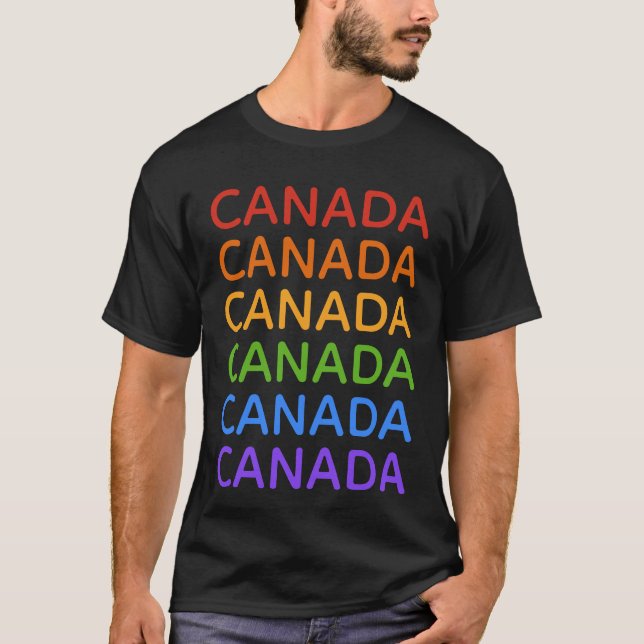 Camisas & jaquetas de CANADÁ do arco-íris (Frente)