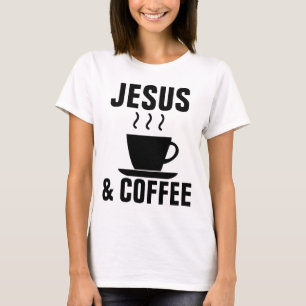 Camisas JESUS E CAFÉ, Camisetas cristãs Legal