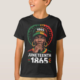 Camisas Juneteenth orgulho negro afro homens mulhe