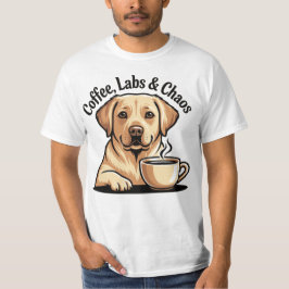 Camisas Labs de Café e Caos - Cachorro Labrador En