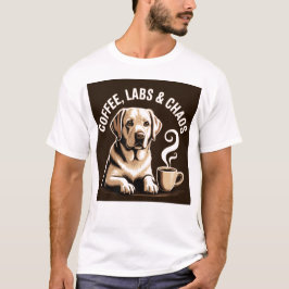 Camisas Labs de Café e Caos - Cachorro Labrador En