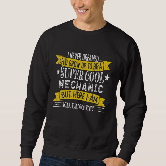 Camisas Mecânicas Engraçadas Profissões (Frente)