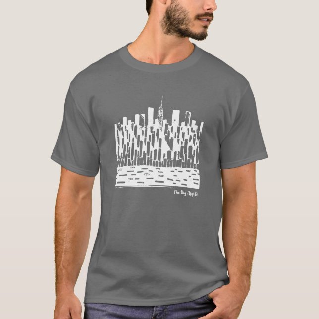 Camisas modernas Nova Iorque artísticas (Frente)