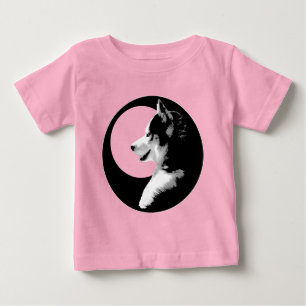 Camisas Orgânicas de Bebê Husky Creeper para Crian