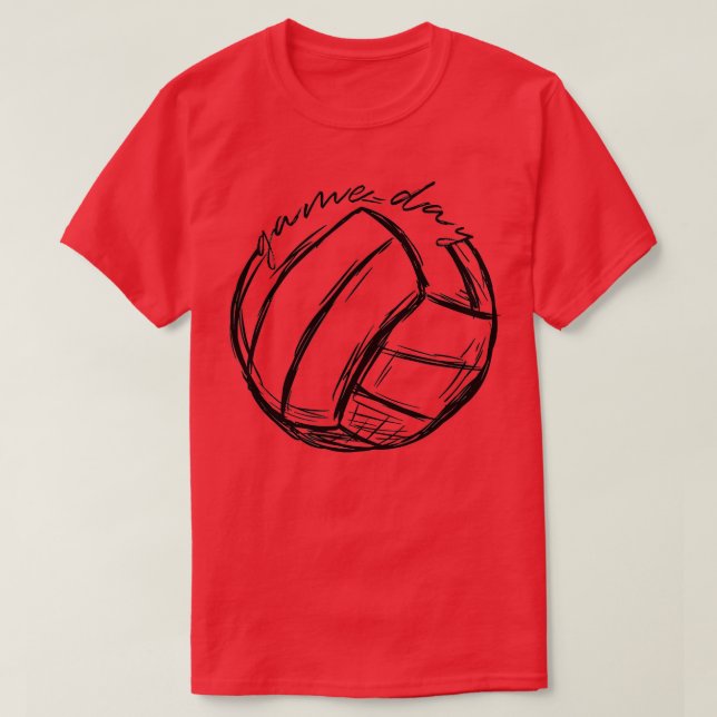 Camisas Para Jogo De Voleibol Oferecem Presentes P (Frente do Design)